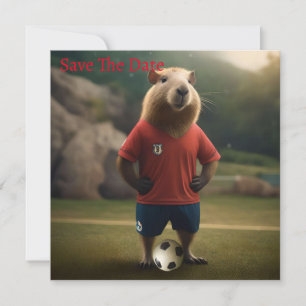 Soccer Player Capybara, Save The Date