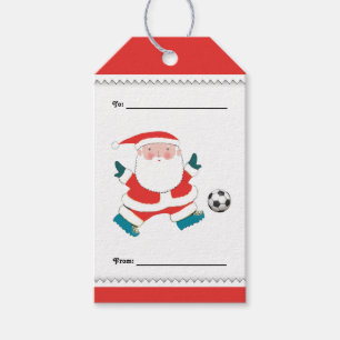 Soccer Player Christmas Gift Tags