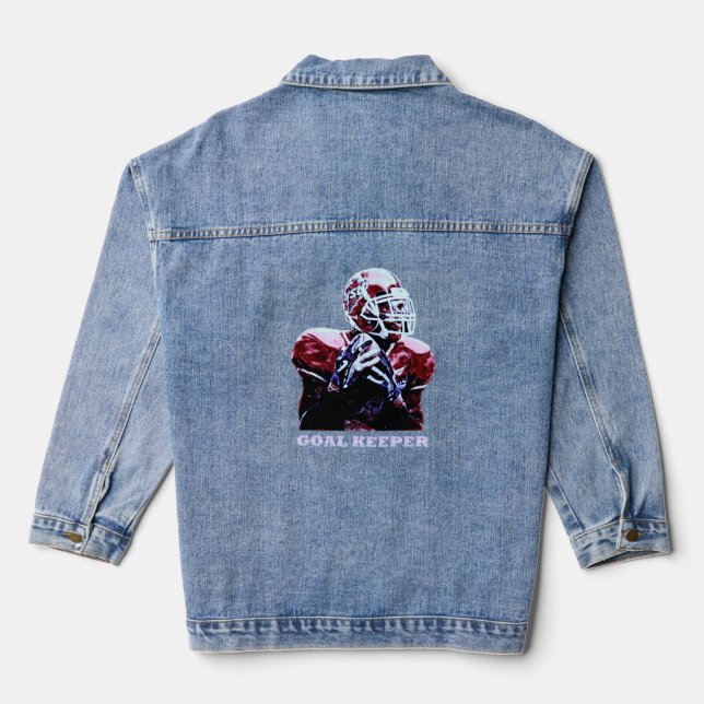 soccer player denim jacket (Back)