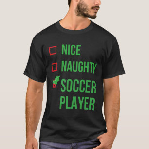Soccer Player Funny Pajama Christmas T-Shirt
