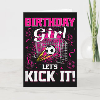Soccer Player Girl Soccer Birthday Girl  Card