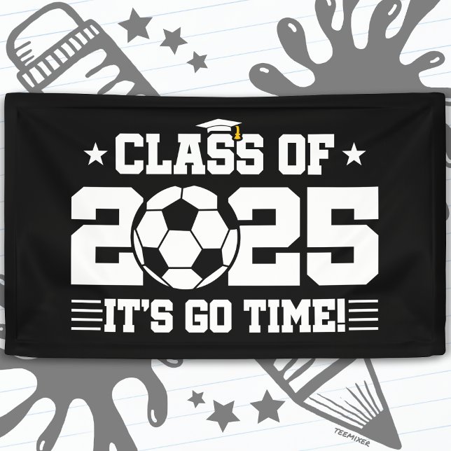 Soccer Player Graduation Class of 2025 Senior Banner (Creator Uploaded)