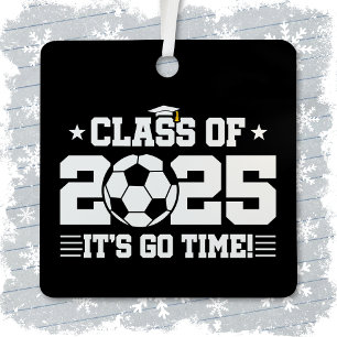 Soccer Player Graduation Class of 2025 Senior Metal Tree Decoration