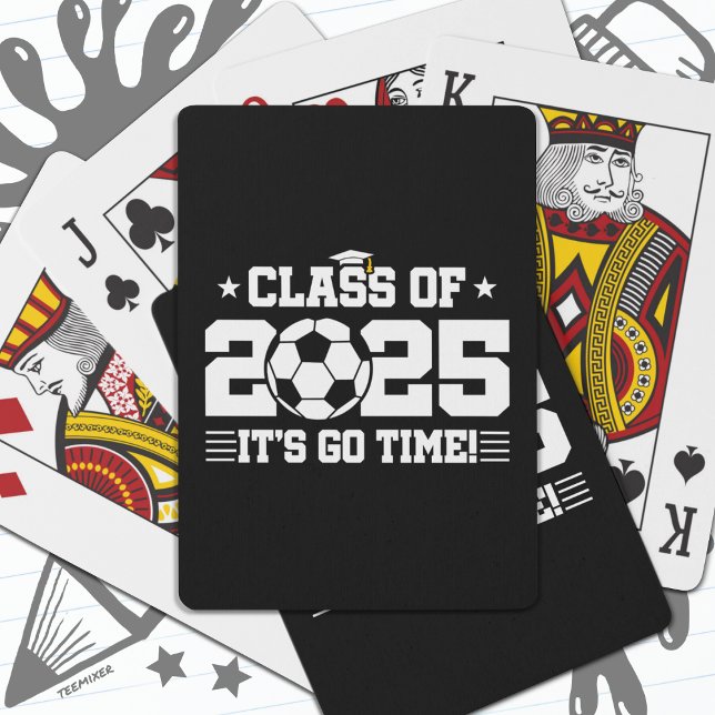Soccer Player Graduation Class of 2025 Senior Playing Cards (Creator Uploaded)