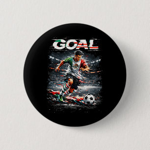 Soccer Player Graphic Toddler Boys Kids Men Coach  6 Cm Round Badge