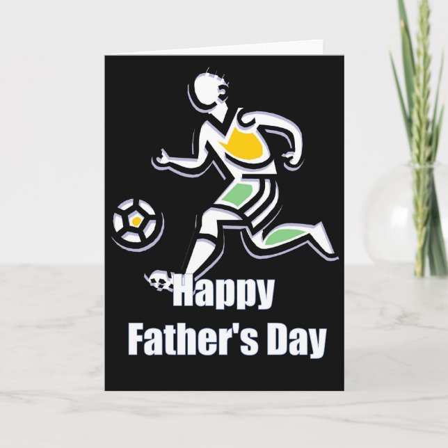 Soccer Player - Happy Father's Day Card (Front)
