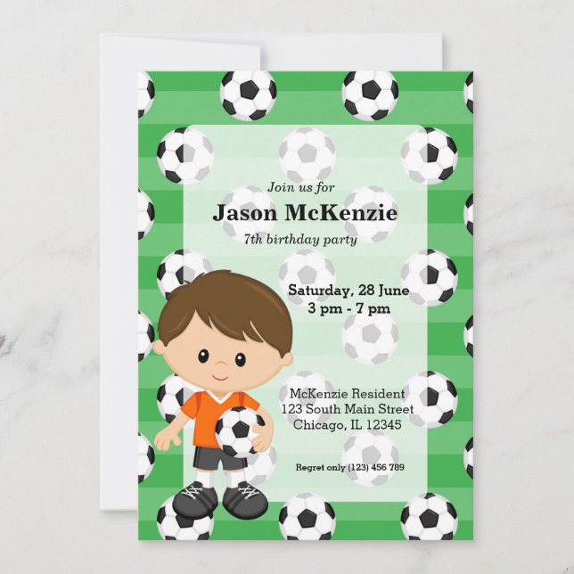 Soccer player invitation (Front)