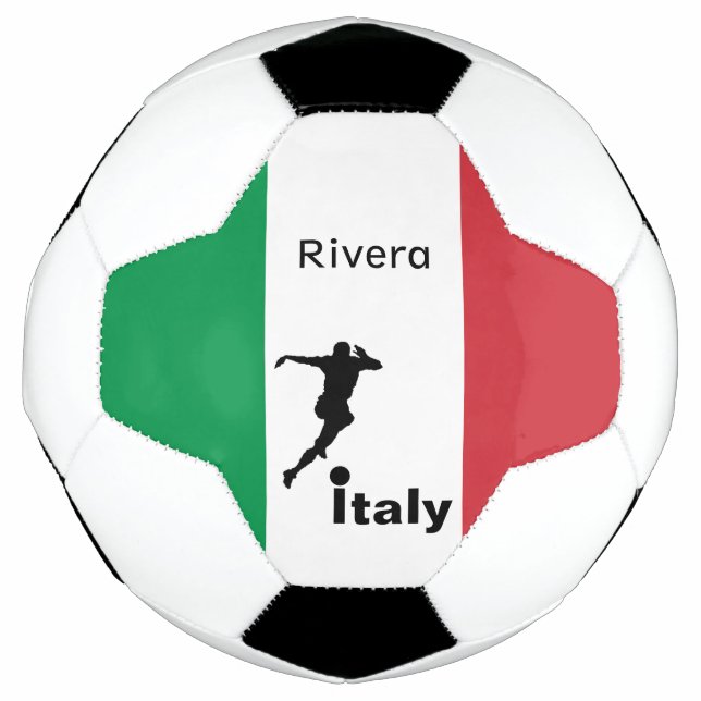 Soccer Player, Italy customisable Ball (Front)