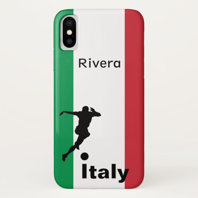 Soccer Player, Italy customisable Case-Mate iPhone Case (Back)