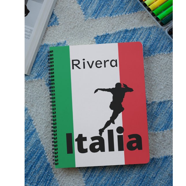 Soccer Player, Italy customisable Notebook (Creator Uploaded)