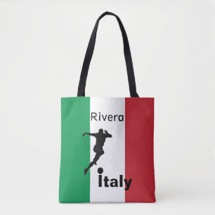 Soccer Player, Italy customisable Tote Bag