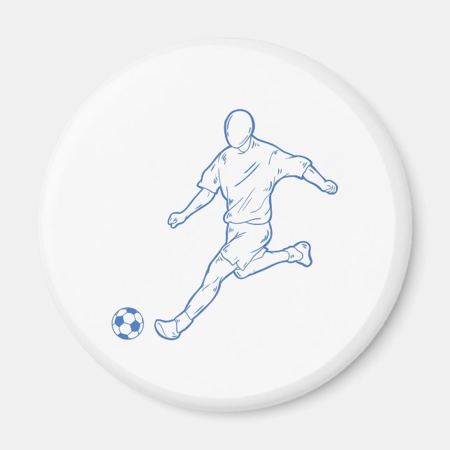 soccer player magnet (Front)