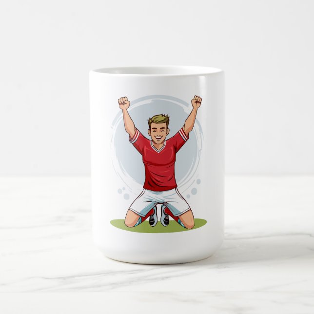 Soccer player man coffee mug (Center)