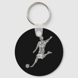 Soccer Player Men Kids Boys _1 Key Ring