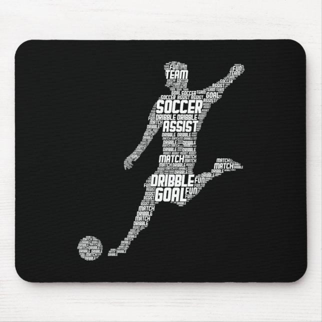 Soccer Player Men Kids Boys  Mouse Pad (Front)