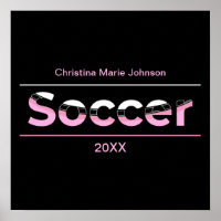 Soccer Player Minimalist Word Art - Arch