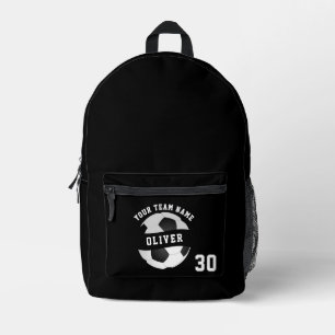 Soccer Player Name Number Team Name Sports Printed Backpack