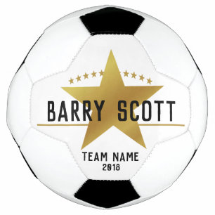 Soccer player name personalised ball