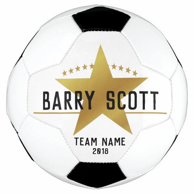 Soccer player name personalised soccer ball (Front)