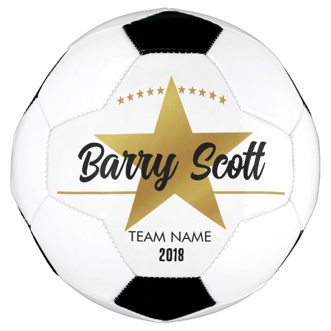 Soccer player name personalised soccer ball (Front)