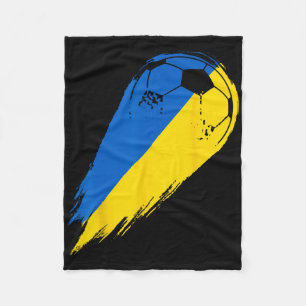 Soccer Player Of Pride Ukraine Fleece Blanket