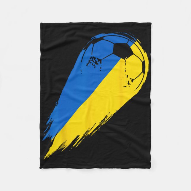 Soccer Player Of Pride Ukraine  Fleece Blanket (Front)