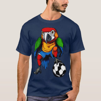 Soccer Player Parrot T-Shirt