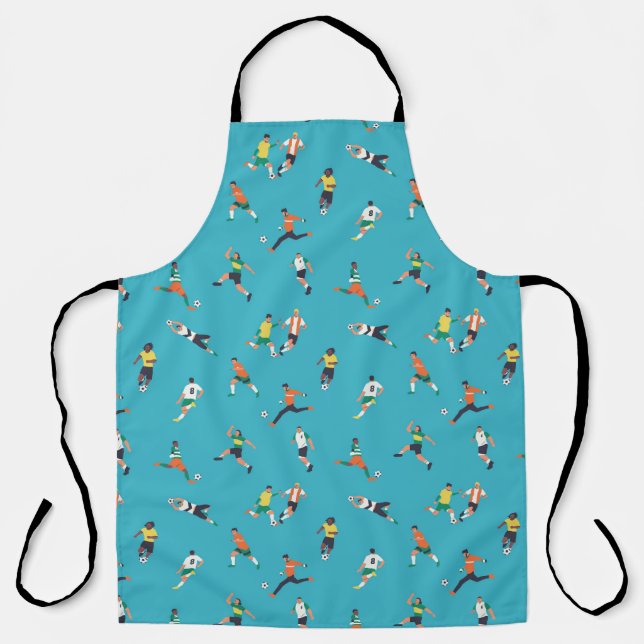 Soccer Player Pattern Apron (Front)