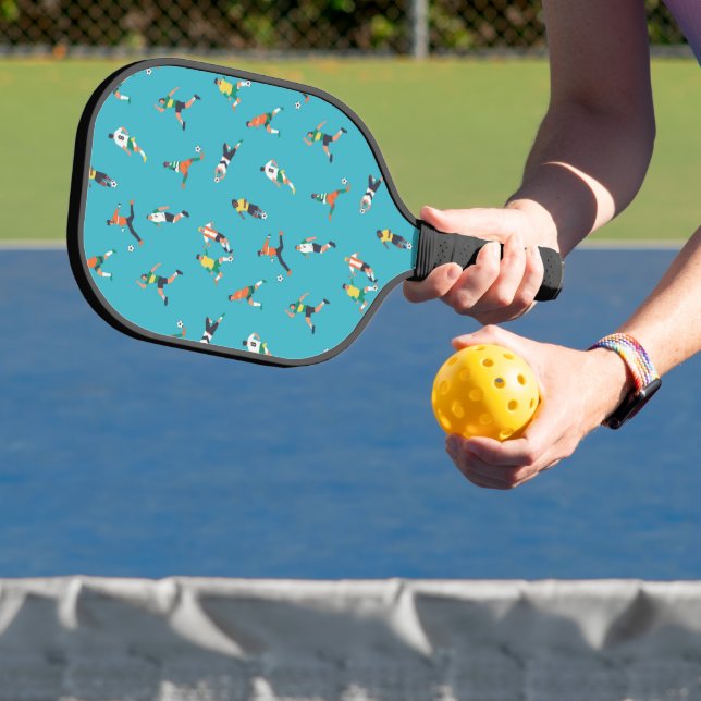 Soccer Player Pattern Pickleball Paddle (Insitu)
