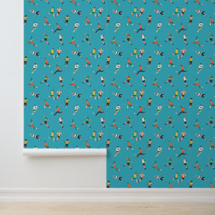 Soccer Player Pattern Wallpaper