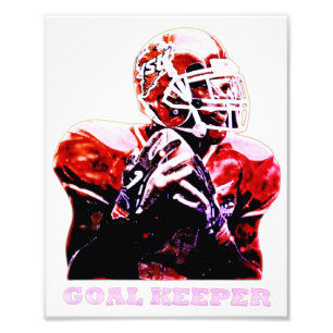 soccer player photo print