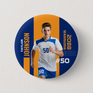 Soccer Player Senior Night Custom Color Sports 6 Cm Round Badge