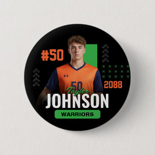Soccer Player Senior Night Custom Color Sports 6 Cm Round Badge