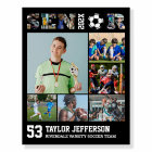Soccer Player Senior Night Sports Photo Collage