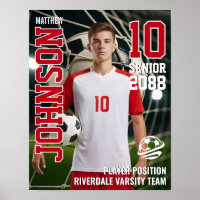 Soccer Player Team Photo Custom Sports Senior