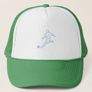 soccer player trucker hat