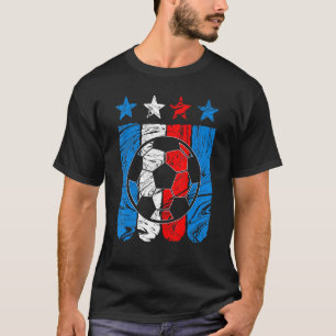 Soccer Player Usa American Flag 4th Of July Men Bo T-Shirt