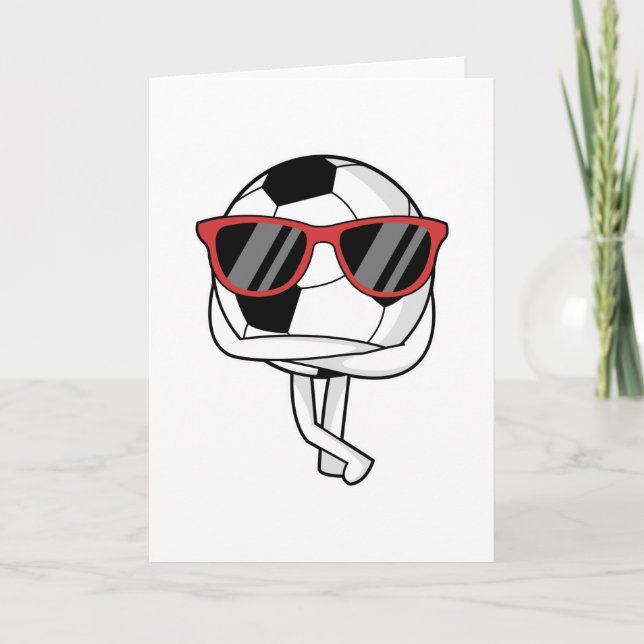 Soccer player with Sunglasses at Soccer Card (Front)