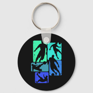 Soccer Players Fans Byll Kick Graphic Cool Streetw Key Ring