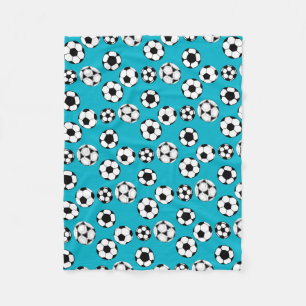 Soccer players fleece blanket
