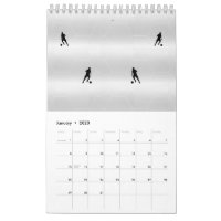 soccer players Single Page SmallCalendar, White