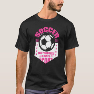 Soccer Players Soccer Team Graphic Women Girls Soc T-Shirt