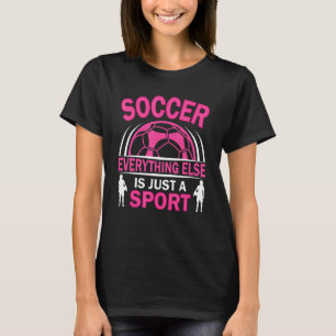 Soccer Players Soccer Team Graphic Women Girls Soc T-Shirt