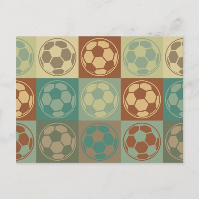 Soccer Pop Art Postcard (Front)