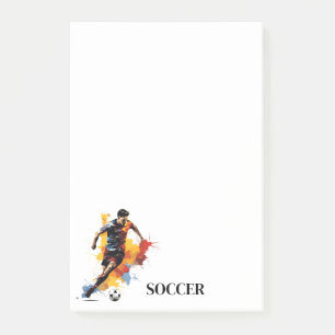 Soccer post-it notes