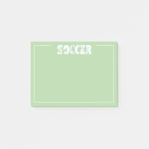 Soccer  post-it notes
