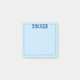 Soccer  post-it notes