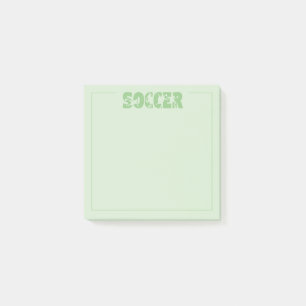 Soccer post-it notes