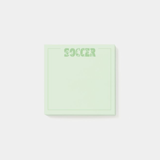 Soccer  post-it notes (Front)