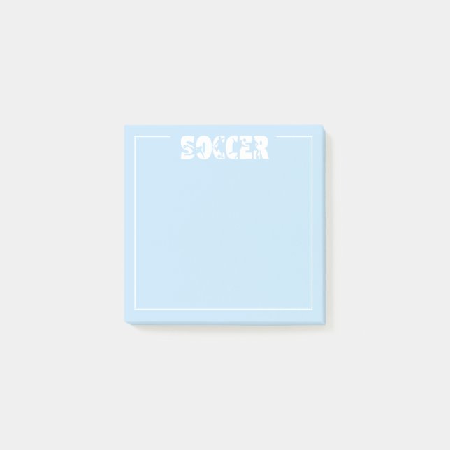 Soccer  post-it notes (Front)